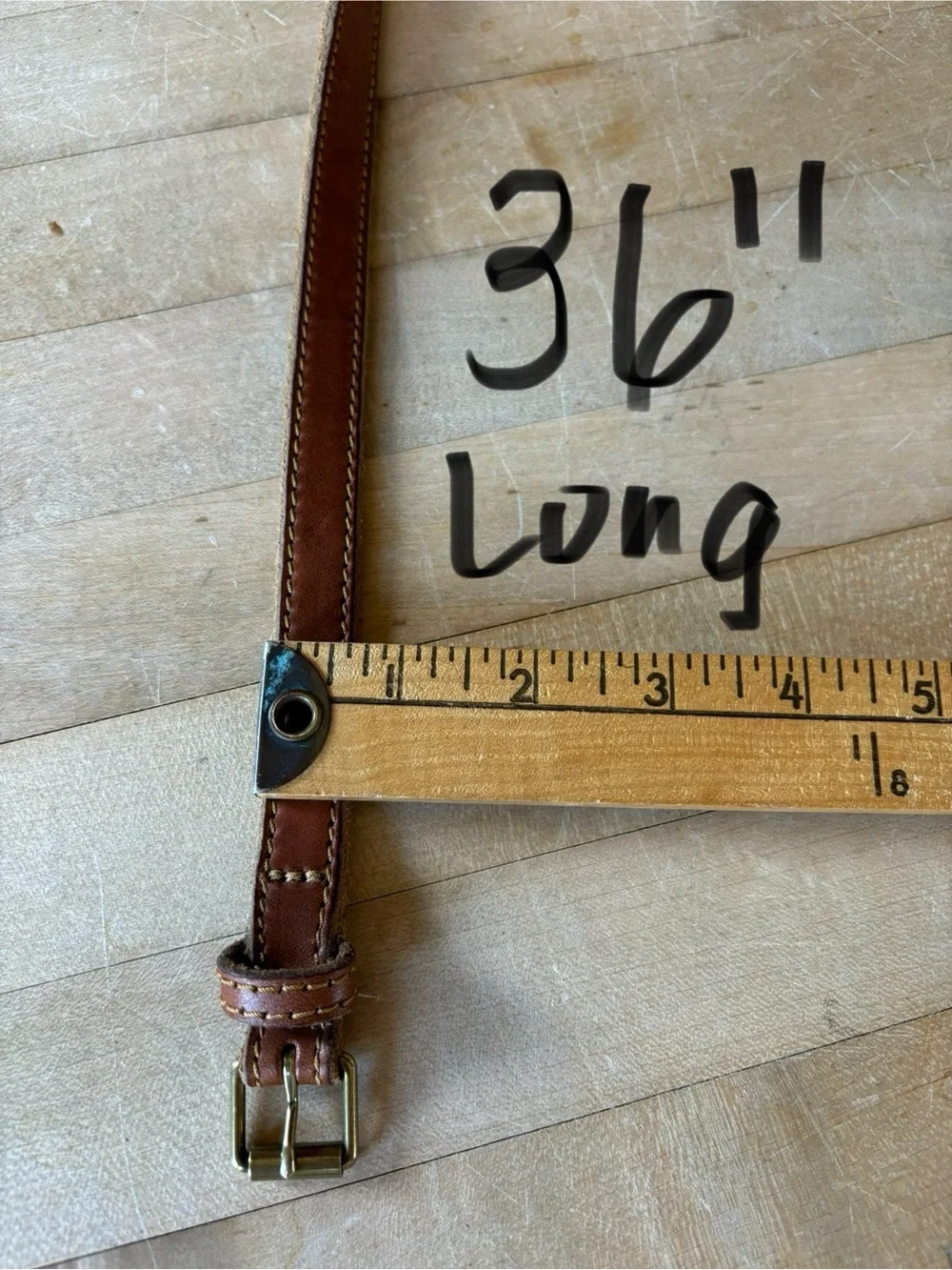Vintage Leather Belt - Picture 6 of 6